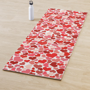 Kunstpatroon, rode harten, liefde yogamat