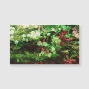 Kunstpatroon rode rode groene bloem. begrip natuur