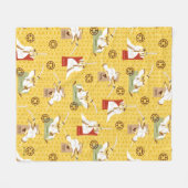 Kunstpatroon Samurai Jack Sword Poses Character Pa Fleece Deken (Voorkant (Horizontaal))