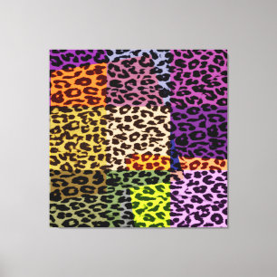 Kunstpatroonbont abstracte textuur canvas afdruk