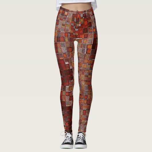 Kunstpatroonontwerp Leggings (Voorkant)