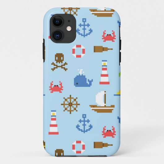 Kunstpatroonpatroon Pixel Zee Case-Mate iPhone Case (Achterkant)