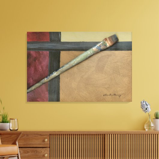 Kunstpenseel Canvas Afdruk (Insitu (Woonkamer))