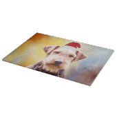 Kunstportret voor de kerstkerstkerstkerstkerstman snijplank (Hoek)