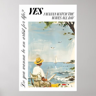 Kunstposter aan zee Oceaanschouw Muurkunst 10 Poster