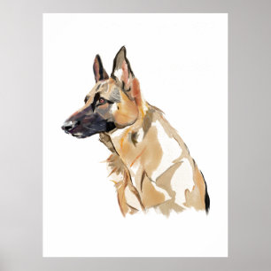 Kunstposter Duitse Herdershond, Hondenliefhebber P Poster
