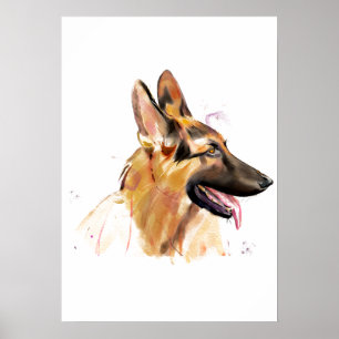 Kunstposter Duitse Herdershond Poster