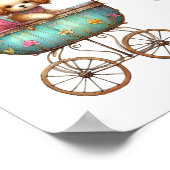 Kunstposter met edel materiaal poster (Hoek)