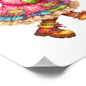 Kunstposter met edel metaalprint afwerking poster (Hoek)