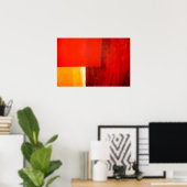 KunstPosters - Moderne, Abstracte kunst afdrukken Poster (Thuiskantoor)