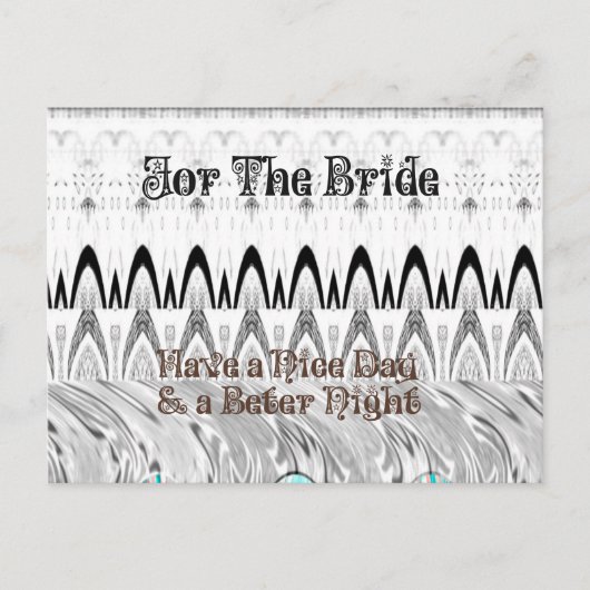 Kunstprint Bruidsfeest Cadeau Briefkaart (Voorkant)