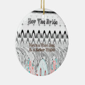 Kunstprint Bruidsfeest Cadeau Keramisch Ornament (Rechts)