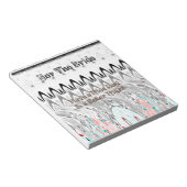 Kunstprint Bruidsfeestcadeau Notitieblok (Schuin)