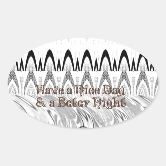 Kunstprint Bruidsfeestcadeau Ovale Sticker (Voorkant)