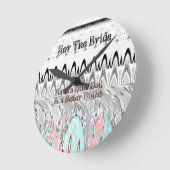 Kunstprint Bruidsfeestcadeau Ronde Klok (Hoek)