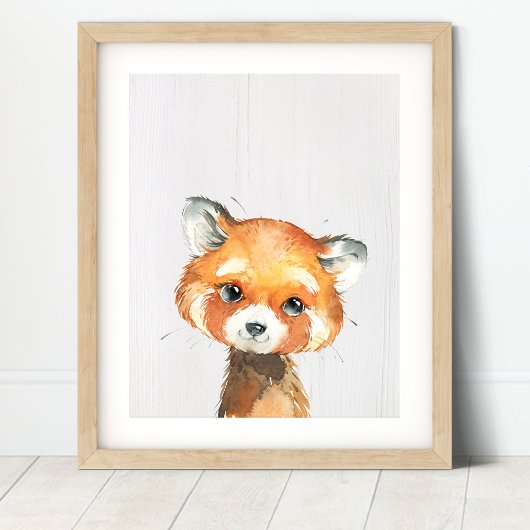 Kunstprint Kleine Panda Nursery Poster