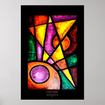 Kunstprint, Komeet Jager, Acryl