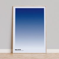 Kunstprint met Blauwe Uur Gradiënt: Indigo Ombre P