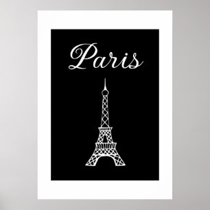 Kunstprint met Eiffeltoren van Parijs Poster