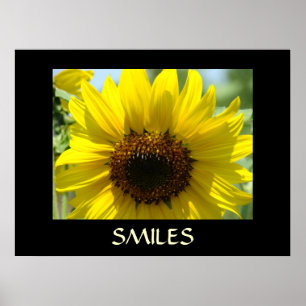 Kunstprint met gele zonnebloemen voor muurdecorati poster