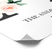 Kunstprint met monogram, letter A, trouwen, kinder Poster (Hoek)