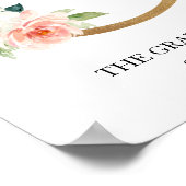 Kunstprint met monogram, letter G, trouwen, kinder Poster (Hoek)