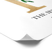 Kunstprint met monogram, letter I, trouwen, kinder Poster (Hoek)