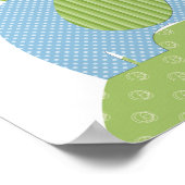 Kunstprint met olifanten voor kinderen poster (Hoek)