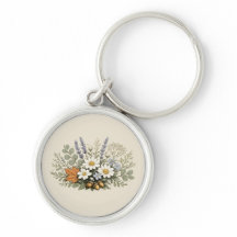 Kunstprint met vintage boeket wilde bloemen | Bota