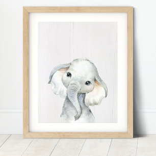 Kunstprint Olifant Jungle Safari Kinderkamer Poster