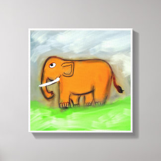 Kunstprint olifant muurdecoratie - Stunning Art Canvas Afdruk
