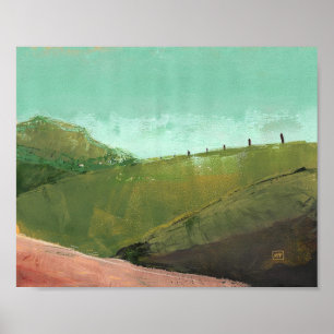 Kunstprint Rollend Landschap Poster