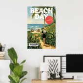 Kunstprint Stranddaglezers Zomer Kust Muur Poster (Thuiskantoor)