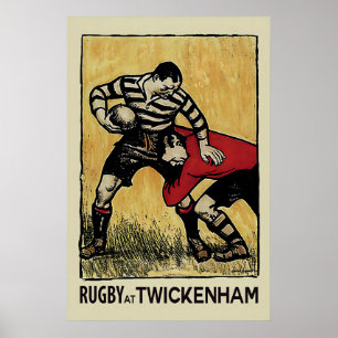 Kunstprint Twickenham Rugby London Sport Poster