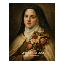 Kunstprint van de Heilige Theresia van Lisieux