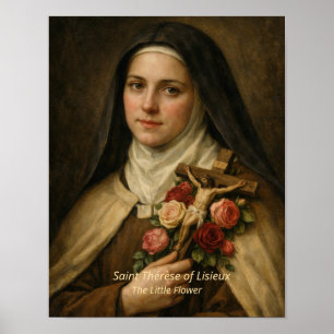 Kunstprint van de Heilige Theresia van Lisieux Poster