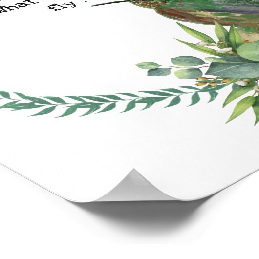 Kunstprint van kolibrie Poster (Hoek)