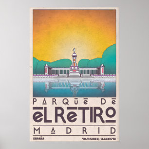 Kunstprint van Madrid Parque de El Retiro Poster