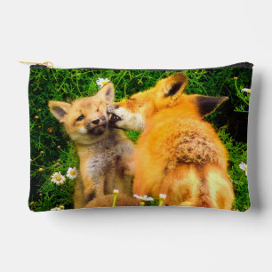 Kunstprint van natuur en dieren met een moeders ku etui