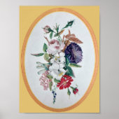 Kunstprint van vintage bloemen poster (Voorkant)