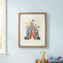 Kunstprint van vintage circustent voor de kinderka