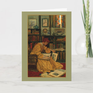 Kunstprint voor de vintage boekliefhebber Art No Kaart