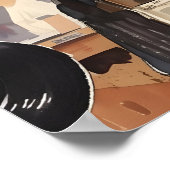 Kunstprint Winkel Oude Platen Muziek Liefhebber Ca Poster (Hoek)