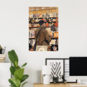 Kunstprint Winkel Oude Platen Muziek Liefhebber Ca Poster (Thuiskantoor)