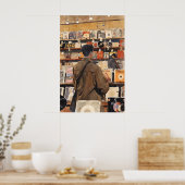 Kunstprint Winkel Oude Platen Muziek Liefhebber Ca Poster (Keuken)
