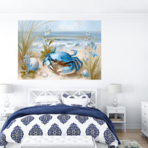 Kunstprint Zeekrab Strand Muur Poster