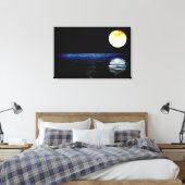 Kunstprinten van de moonlichte, seizoenscapsule vo canvas afdruk (Insitu (Slaapkamer))