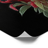 Kunstprintposter met rode Astilbe-bloem Poster (Hoek)