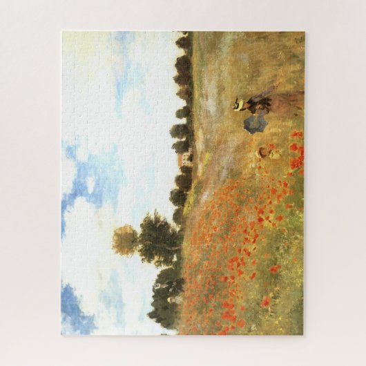 Kunstpuzzel "Klaverveld" van Monet Legpuzzel (Verticaal)