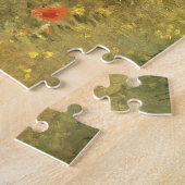 Kunstpuzzel "Klaverveld" van Monet Legpuzzel (Zijkant)